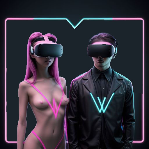 Man and woman wearing VR headsets, illustrating a beginner’s guide to VR porn